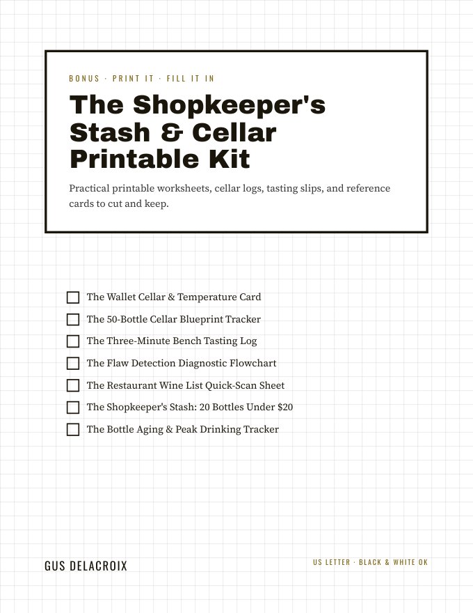 The Shopkeeper's Stash & Cellar Printable Kit